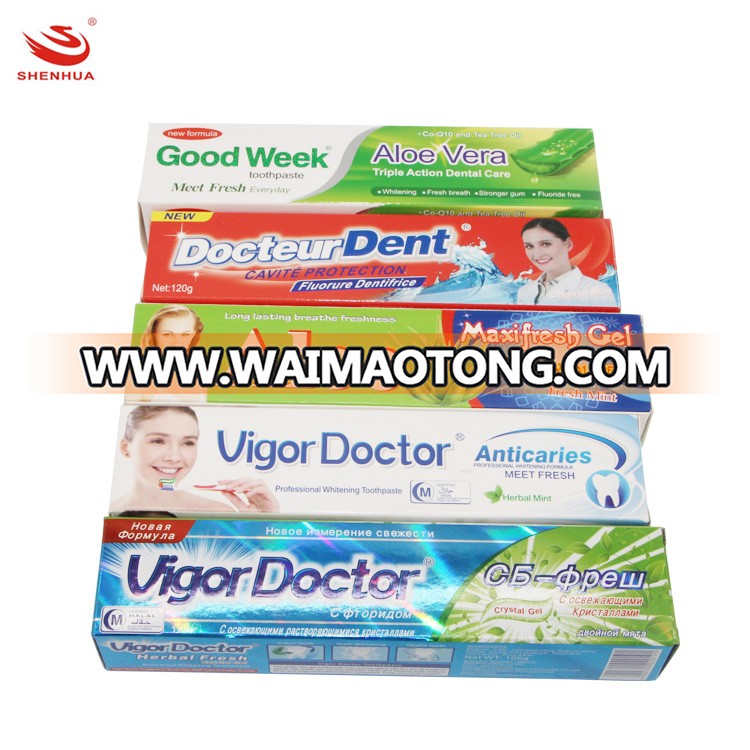 Wholesale Personalised Custom Printing And Logo Toothpaste Paper Box