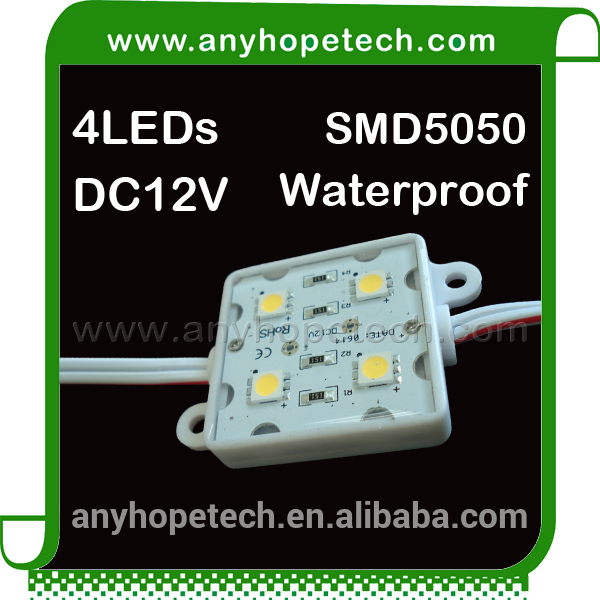 Plastic housing 4LEDs DC12V cob led module