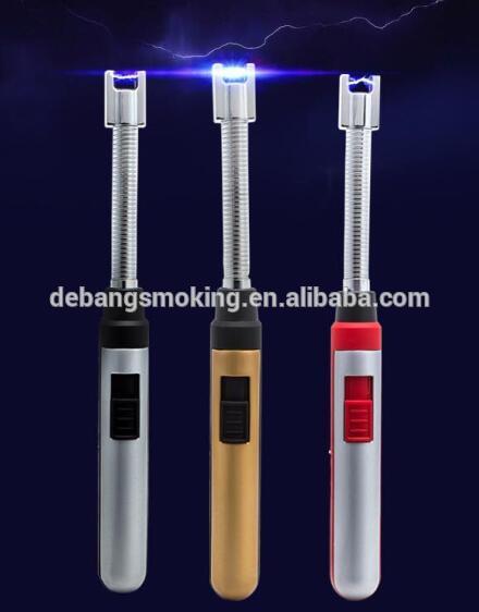 Outdoor Long Tube Electric Double Arc Lighter BBQ Cigarette Kitchen Creative Rechargeable Arc lighter