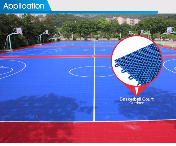 Wholesale polypropylene school gyms floor mat outdoor children playground flooring