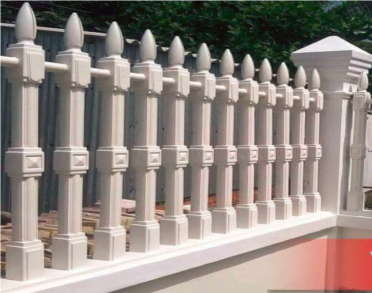 Cement Railings Concrete River Barrier Plastic PVC Mold Designs