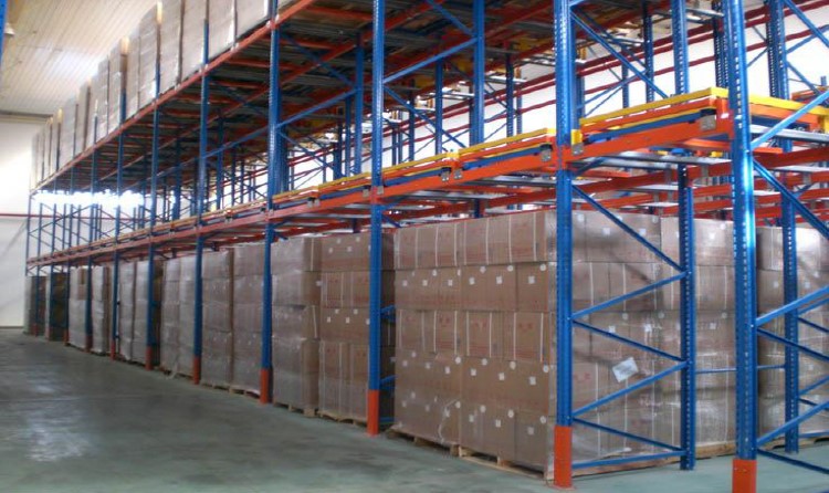 Storage Warehouse Heavy Duty Metal Pallet Racking Push Back Rack