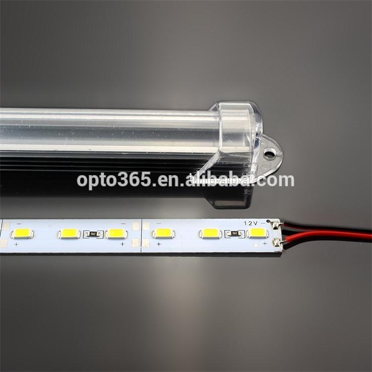 DC 12V 36x 5630 cluster LED light tube Accent light strip with 0.5 meter wiring 9 watts with clear milky cover