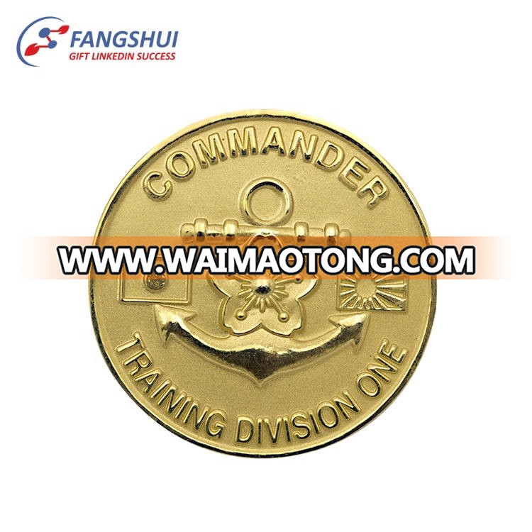 Cheap wholesale customized souvenir brass coin pure bronze coins