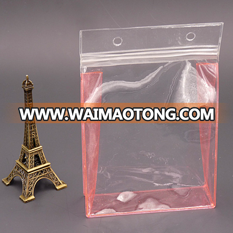 Foldable Clear Plastic PVC Zipper Closure Packaging Bags