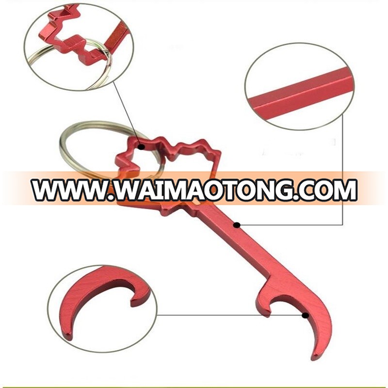 HXY Supplying Custom Maple Leaf Shape Beer Opener Key Chain For Gifts