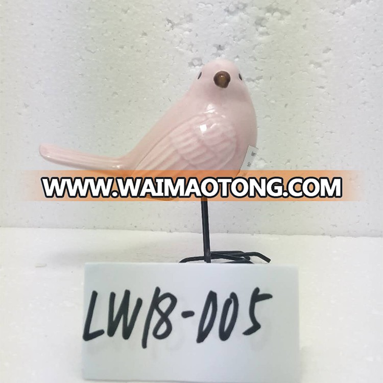 cute colorful glazed ceramic birds for decoration