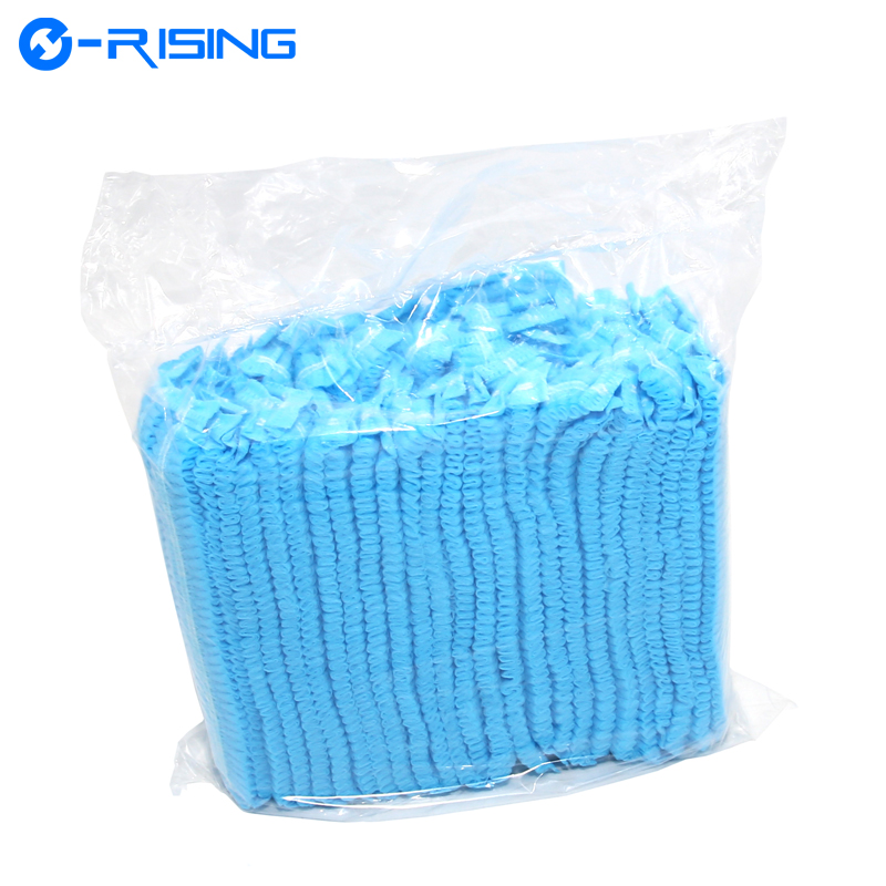 Dustproof For Restaurant Medical Surgical Use Mob Cap Bouffant Disposable Non-woven Clip Douffant cap