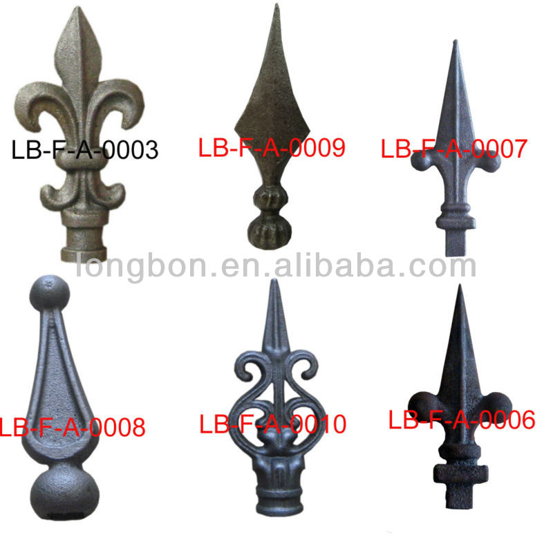 Top-selling ornamental cast iron fence parts