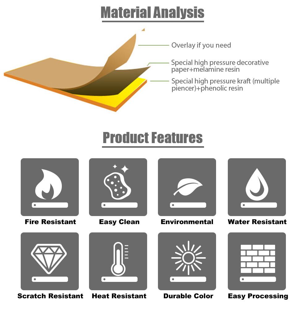 Phenolic Board Hpl Laminate Sheet Hpl Door Skin