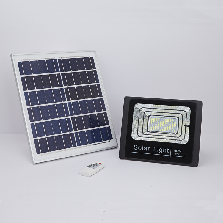 Remote sensor led floodlight with solar panel 25w 40w 60w 100w 120w