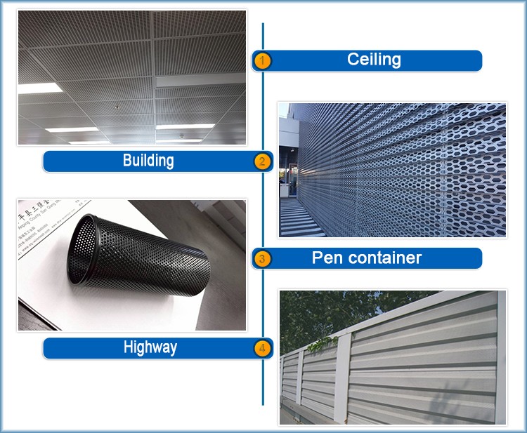 hot sale customized iron perforated metal sheet mesh panels for acoustic wall/perforated barrie wall