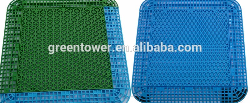 Eco-friendly Outdoor Plastic Interlocking Removable Floor Tiles For Badminton Court