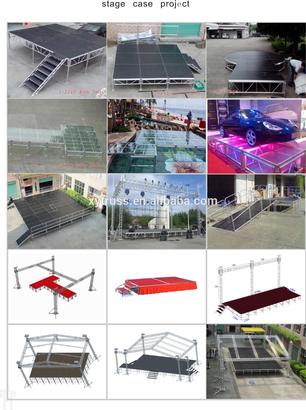 customizable aluminum portable booth exhibition truss