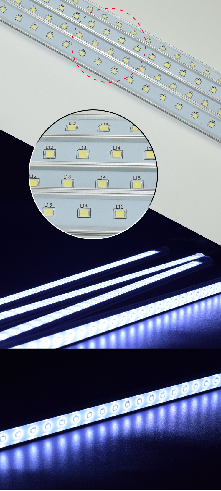 2020 news high quality 5630 5730 5050 2835 led light bar for home school factory