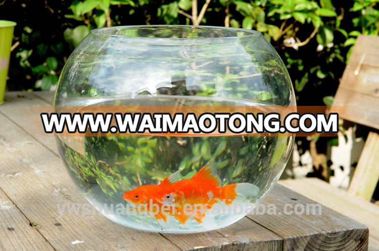 Wholesale Cheap Beautiful Round Borosilicate Glass Fish Bowl, Fish Tank For centerpieces