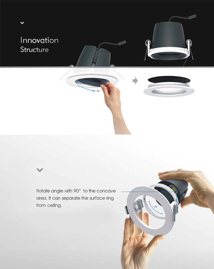 innovation design  IP20  7-10w  CCT  dimmable LED spot down light