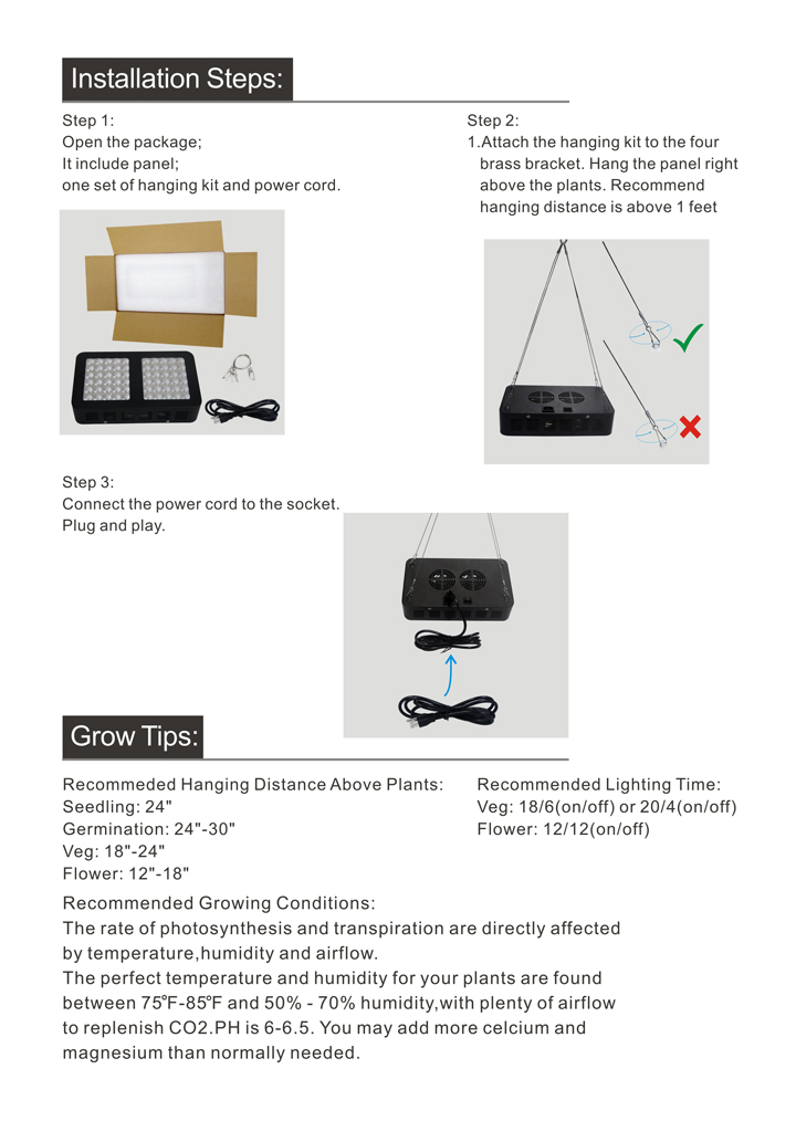 Led Grow Light 300w Full Spectrum Led Grow Lights