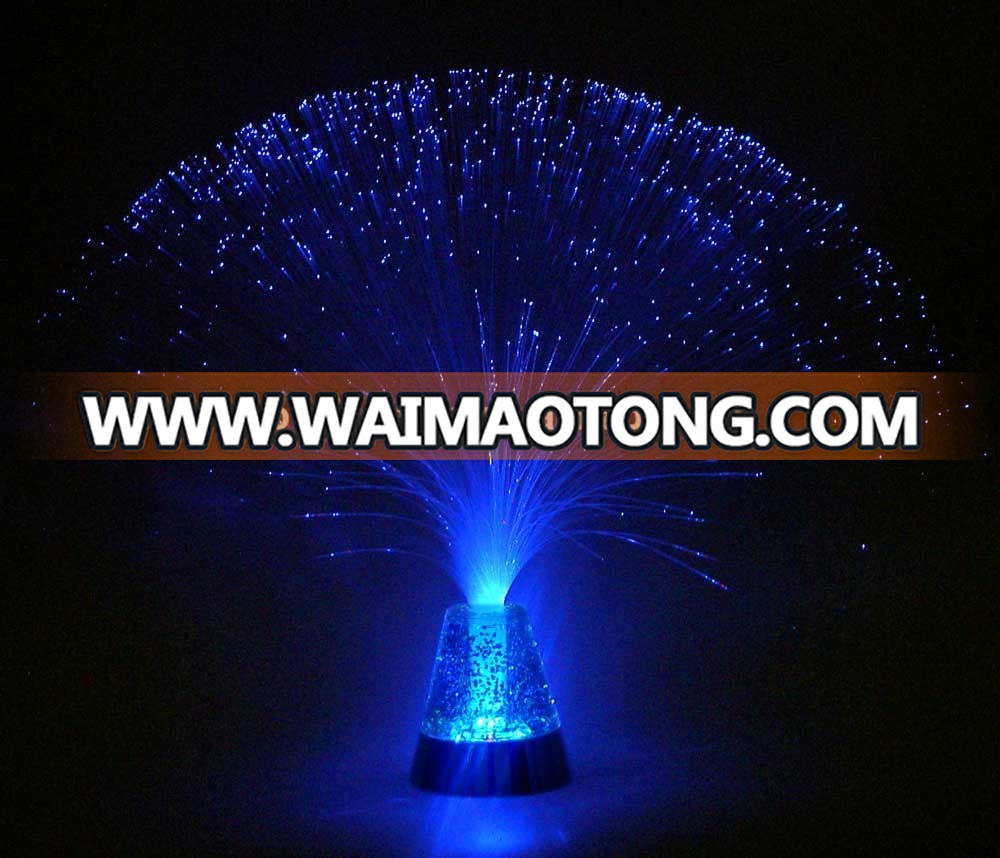 13"MULTICOLOR LED FIBER OPTIC LIGHT WITH GLITTER