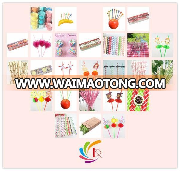 Disposable Pp Drinking Firework Straw Bendy Plastic Juice Straw