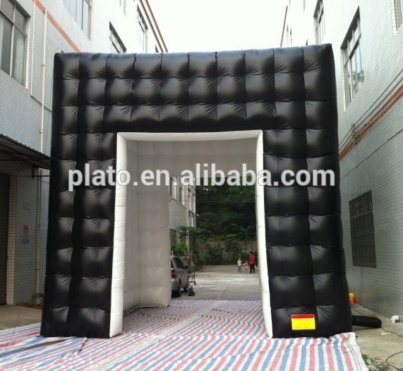 Oxford cloth inflatable cube photo booth with led for outdoor