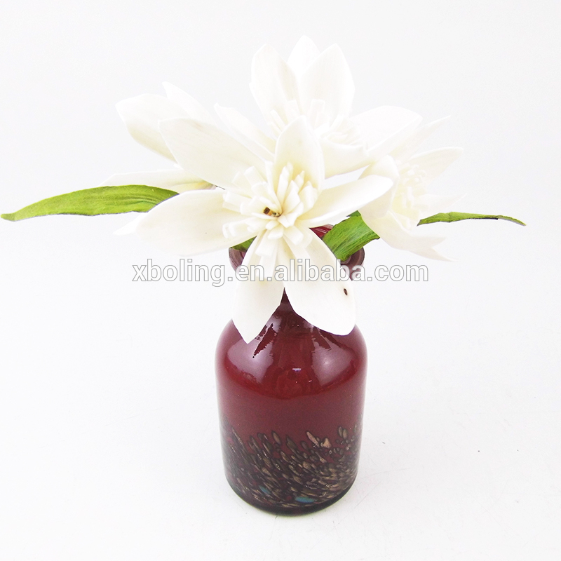 vase glass bottle with handcraft flower fragrance  Diffuser gift set for home decoration