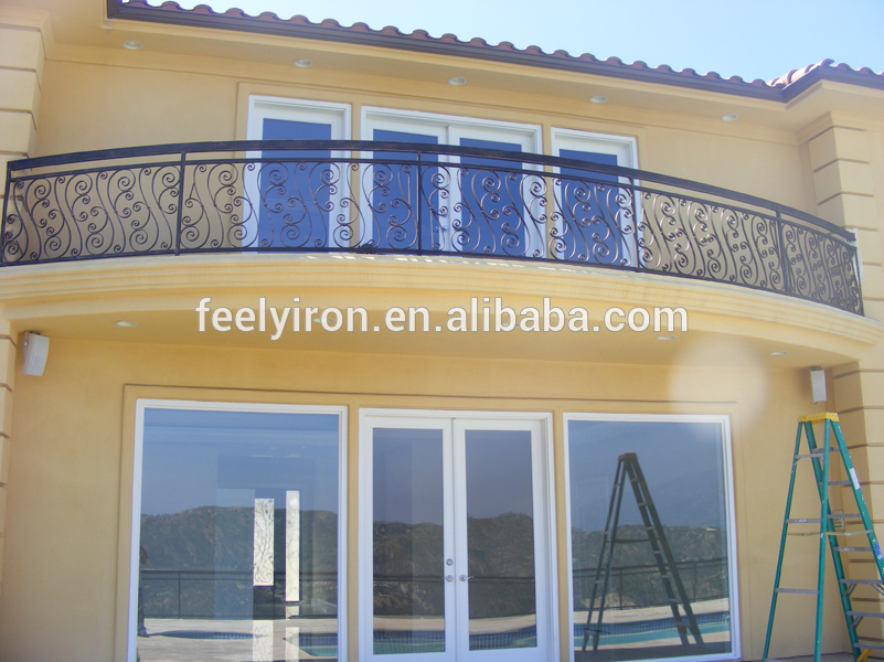 Decorative Wrought iron balcony railing