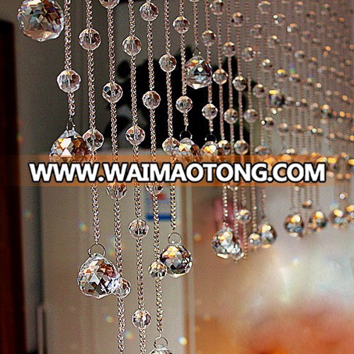 Transparent Ball Shape crystal bead window curtains