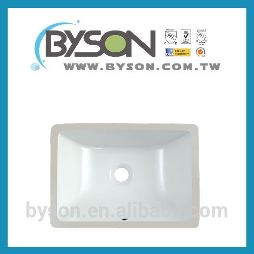 UK1611 ceramic rectangular shape undermount all bathroom sanitary items