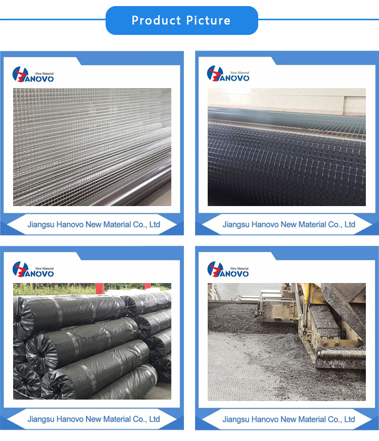 Fiberglass Knitting Grid For Asphalt Pavement