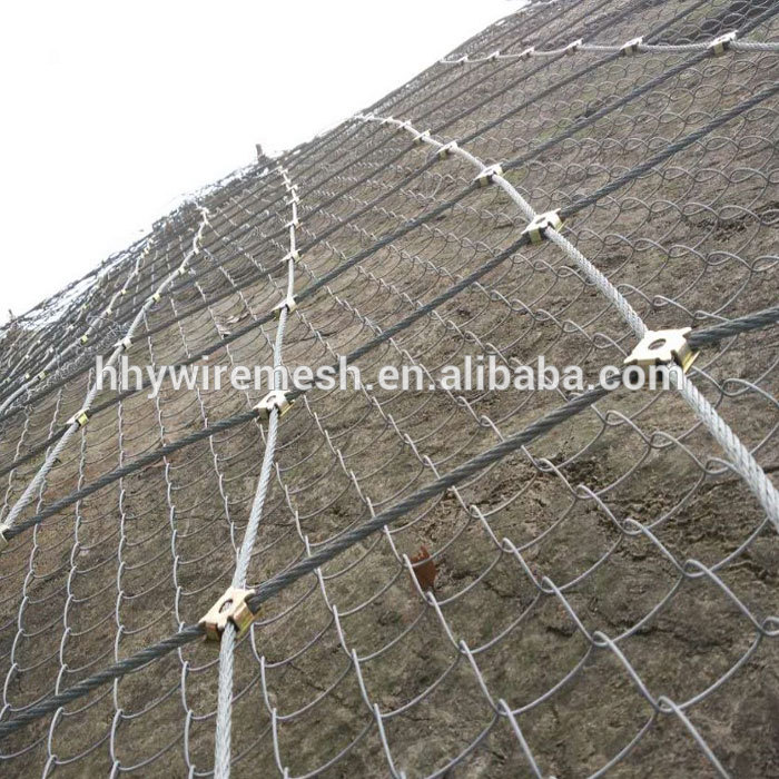 SNS Rockfall slope protection netting stainless steel wire rope mesh net price