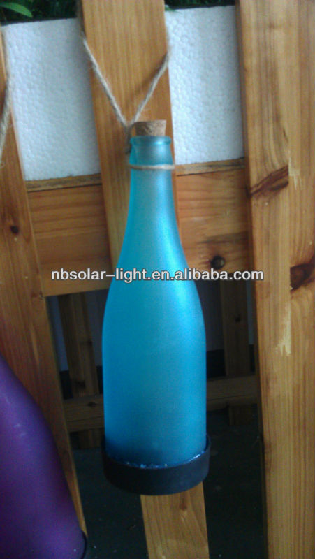 solar bottle light hanging garden lamp patio border