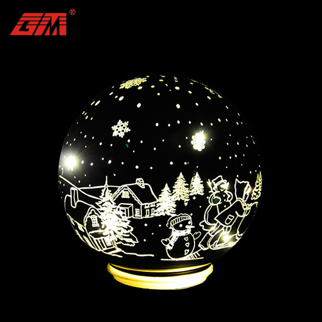 Glass fashion home ball black China magic christmas decoration