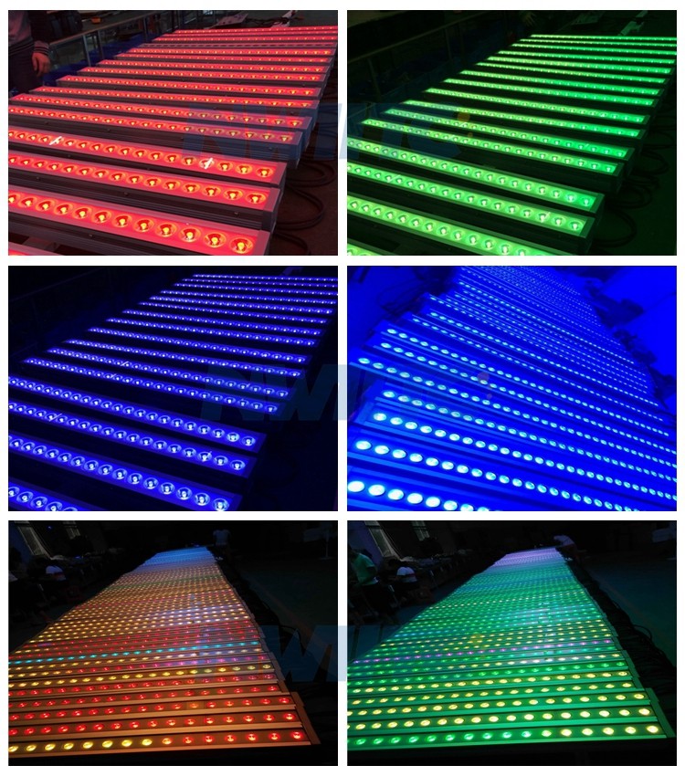 18x3w rgb 3in1 IP66 outdoor led wall washer light