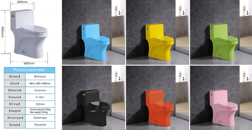 Luxury bathroom toilet closestool ceramic one piece siphon chinese wc toilets