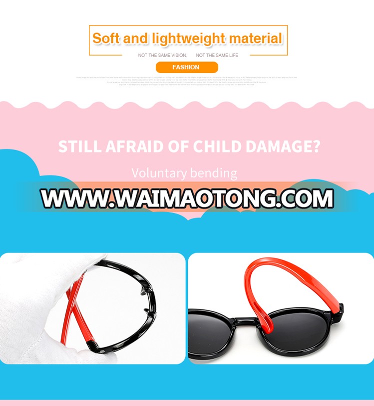 Wholesale TR90 Frame Round Lens Baby Child Kids Polarized Sunglasses