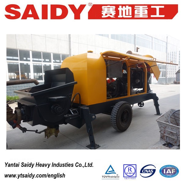 diesel engine portable concrete pump with 30m3/h