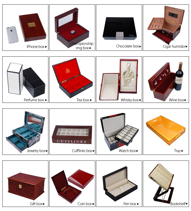 Customized luxury high quality wooden box dubai