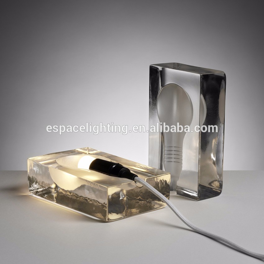 Fancy led G9 holder clear color modern table lamp