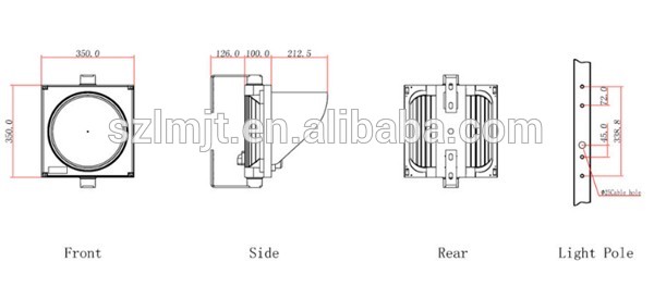 Best price toll station use 300mm red green LED traffic signal warning light