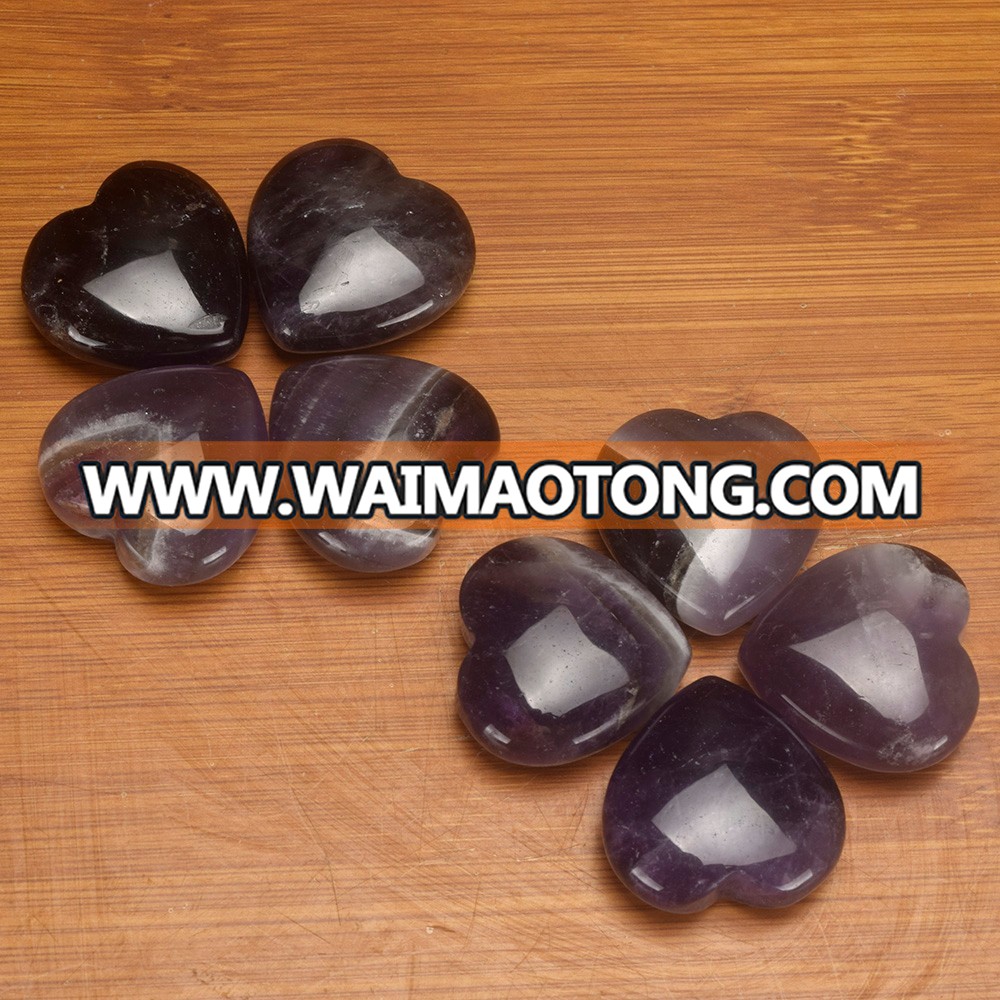 Amethyst geode hearts crystal hearts wholesale