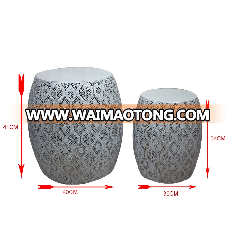 Factory directly supply modern metal round coffee table for living room furniture