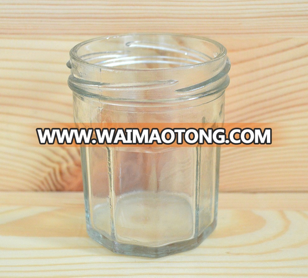 Sugar glass bottles for sale large glass container with screw cap factory price