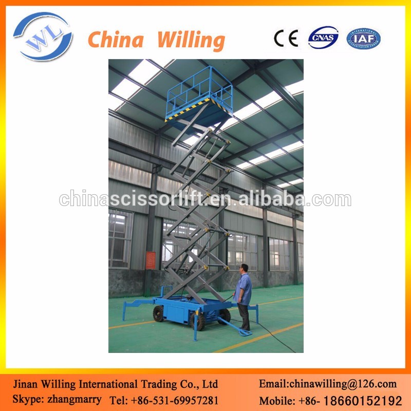 15m Hydraulic mobile scissor lift platform for wheelchair