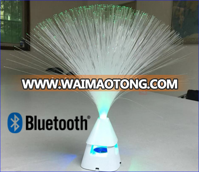 Rechargeable battery  blue tooth speaker fiber optic lamp