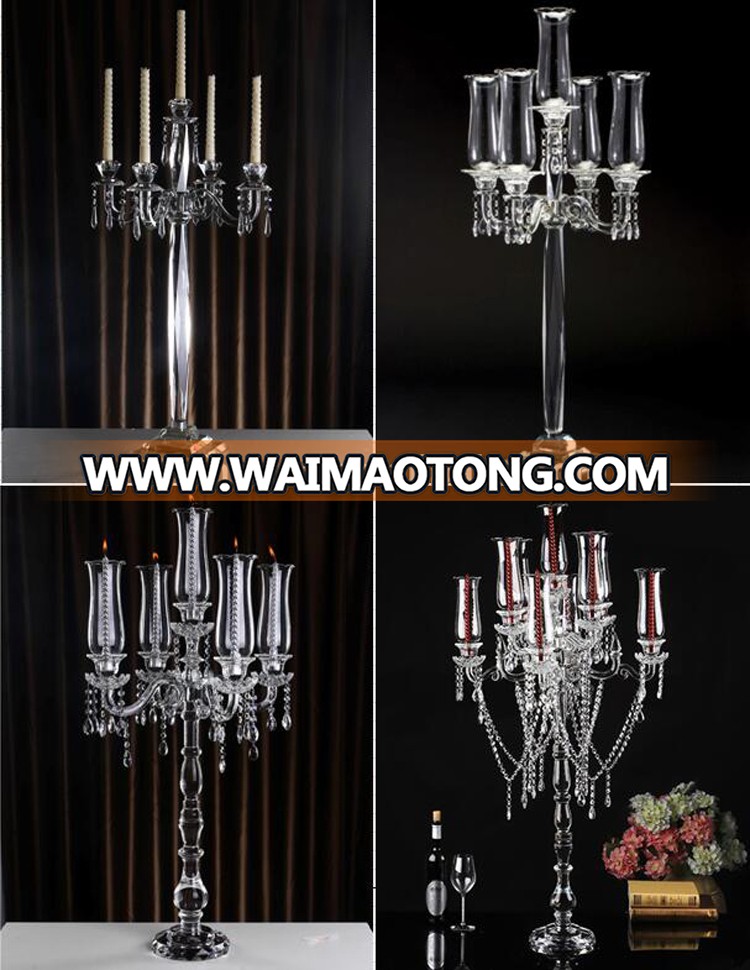 wholesale K9 center pieces wedding crystal candelabra votive