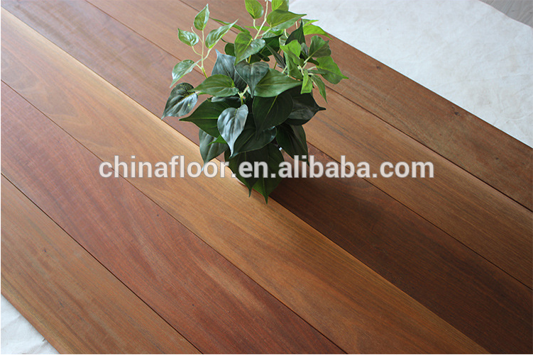 smooth unfinished natural color Brazilian Ipe wood outdoor decking