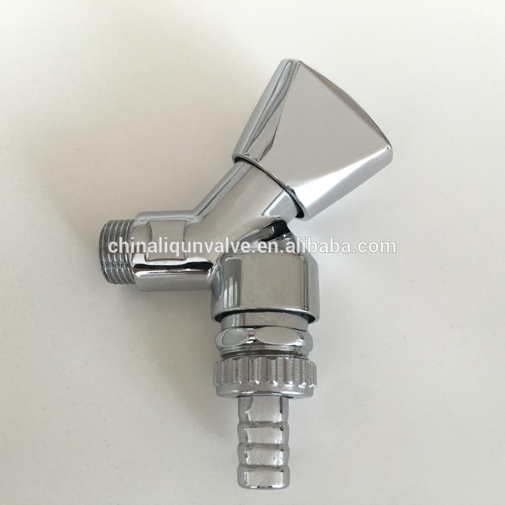 1/2"Polishing chrome plated brass faucets water toilet angle valve bibcock