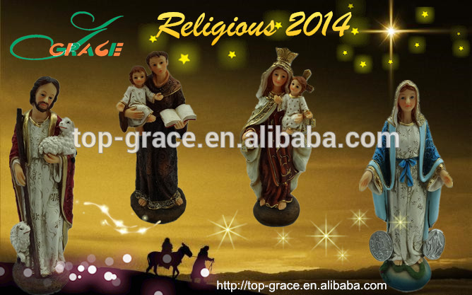 polyresin religious saint statue resin religious figurines