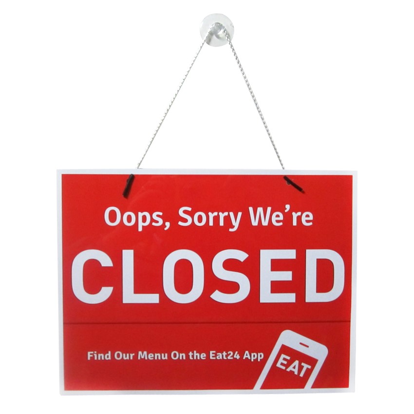 Custom Outdoor Sign Open closed